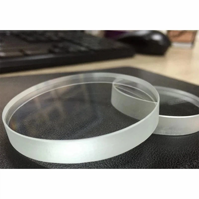 Rundes transparentes Glas mit hohem Borosilikatgehalt